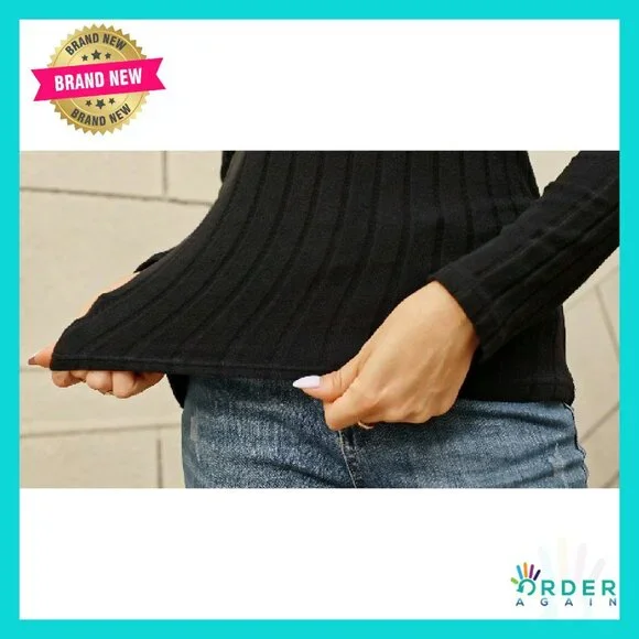 Mock Turtleneck Sweaters Ribbed Knit Slim Fit Thermal Pullover 3 Pack